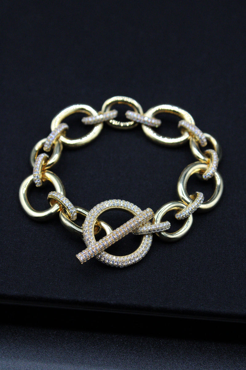 Chain Pave Crystal Bracelet