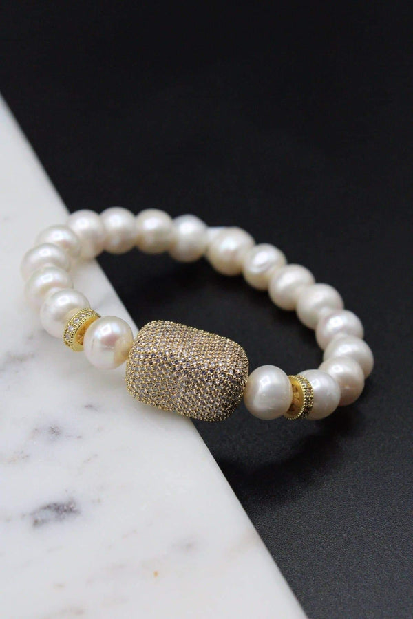 Sparkle Pearl Bracelet - Rodolfo Lugo Jewels USA