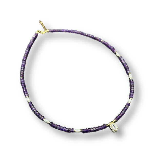 purple stone bracelet