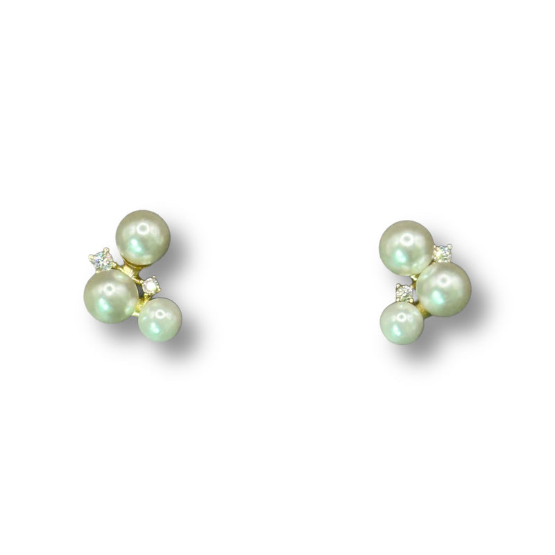 3 Pearl Cluster Studs