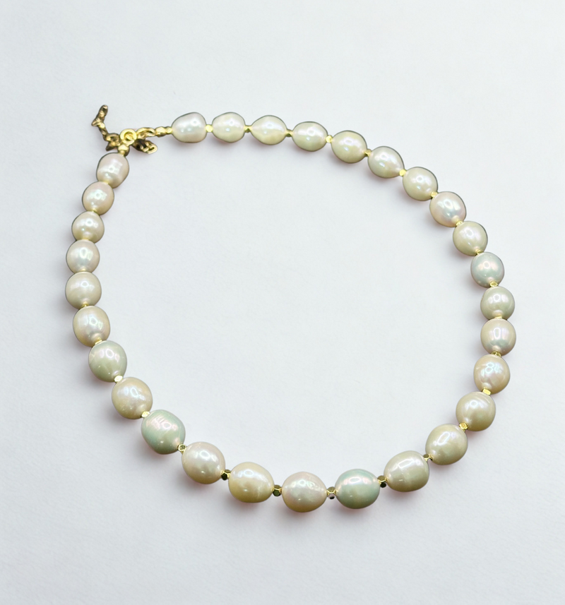 Pearl & Hematite Necklace