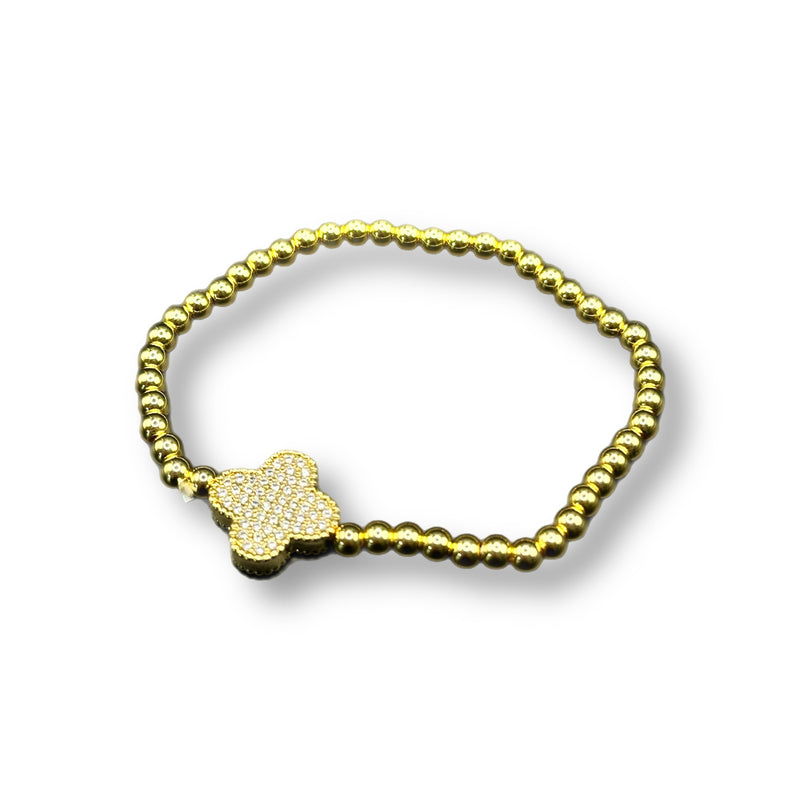 Pave Clover Bracelet