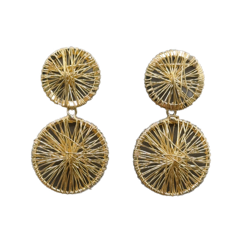 Double Wired Circle Earrings