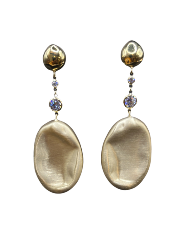 Oval Satin Dangles