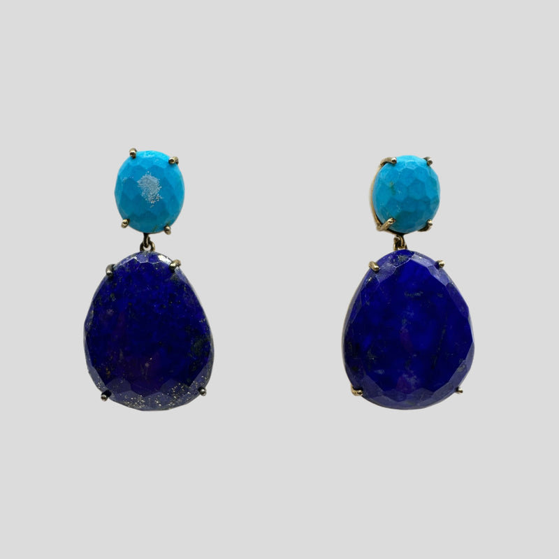 Lapis & Turquoise Earrings