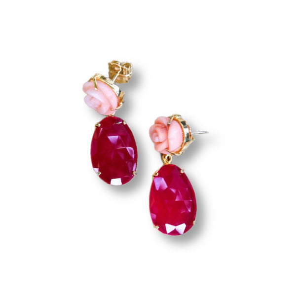 Pink Rose Luxe Earrings