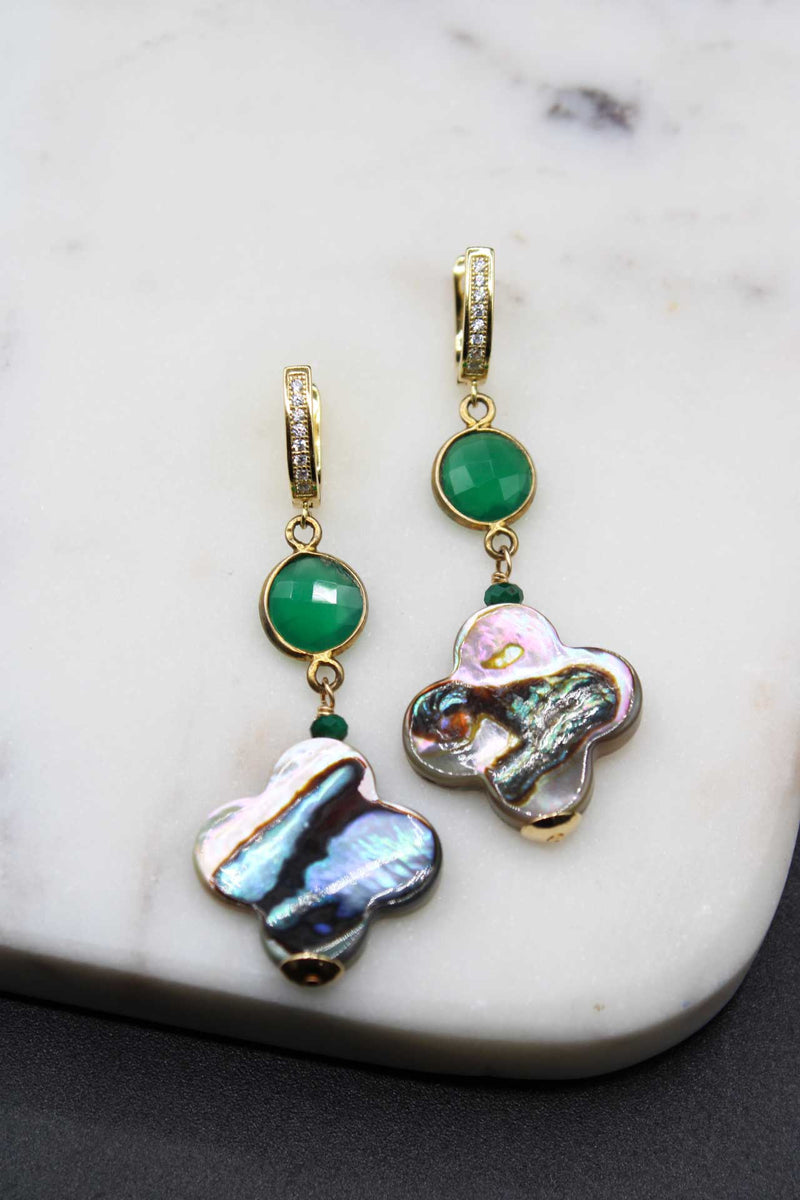 Abalone Dangle Earrings