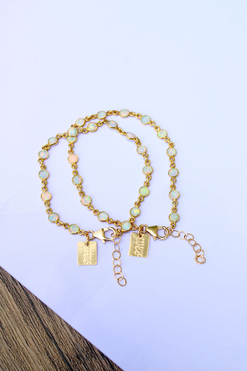 Opal Chain Bracelet