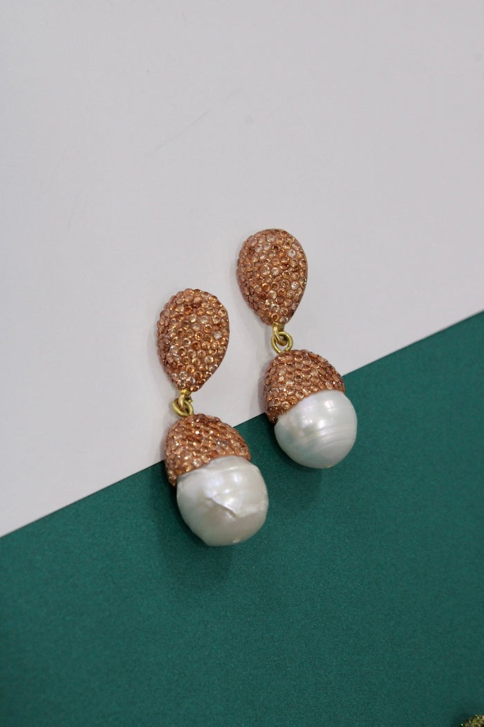 Sparkle Baroque Dangle Earrings