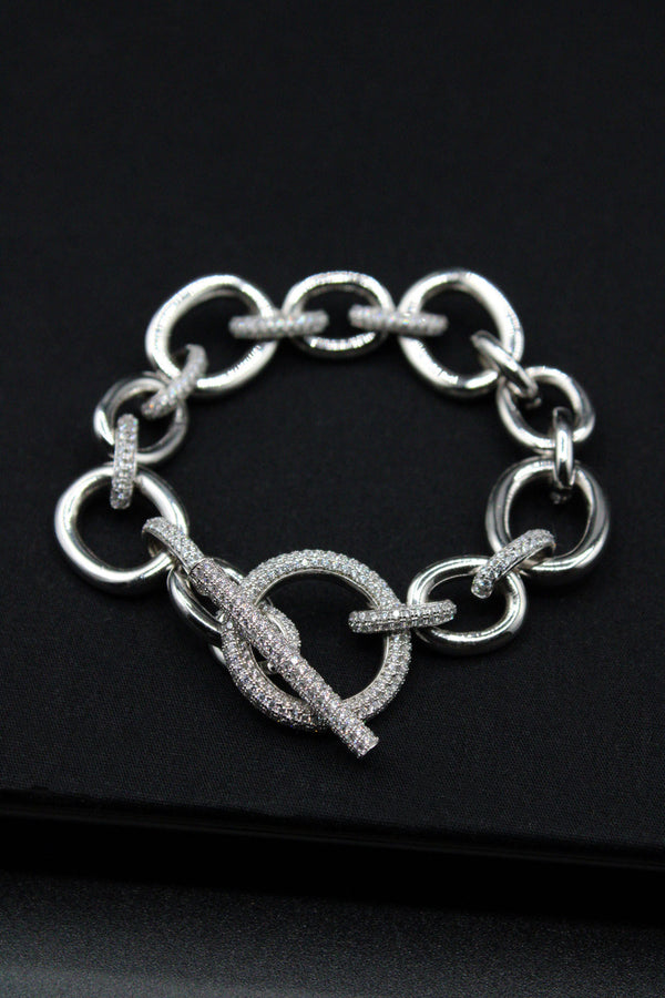 Chain Pave Crystal Bracelet