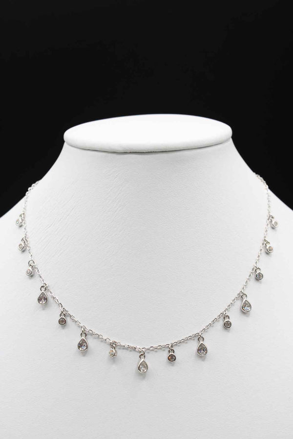 Diamond Drop Chain Necklaces