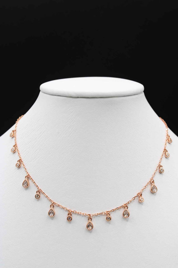 Diamond Drop Chain Necklaces