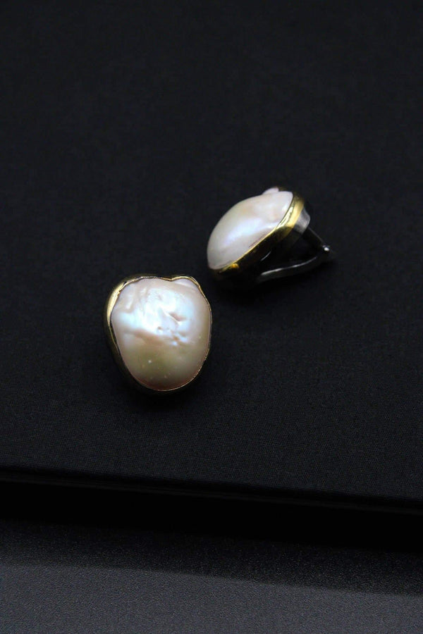 Clip Baroque Pearl Earrings - Rodolfo Lugo Jewels USA