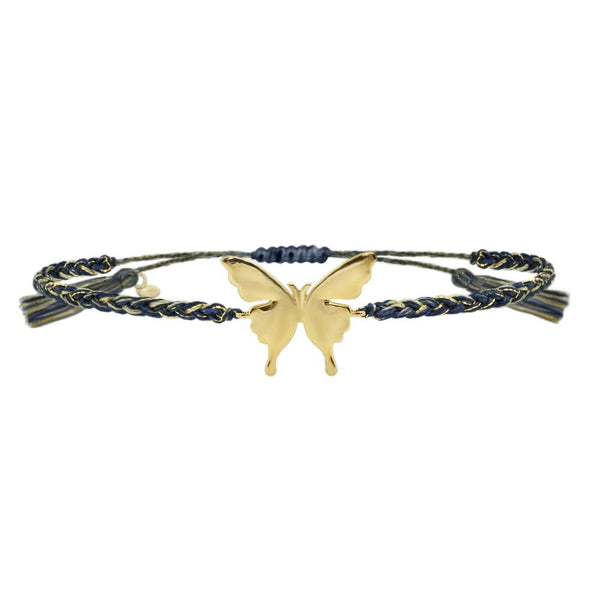 Gold Butterfly Charm Bracelet
