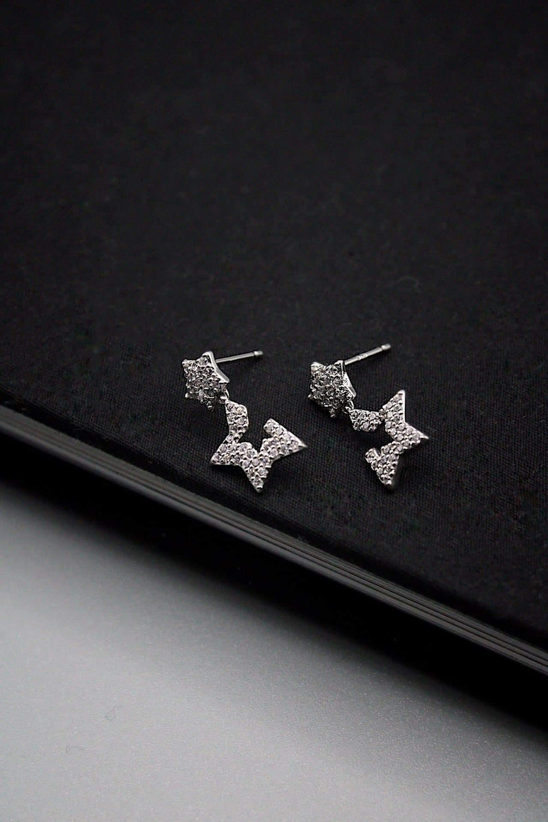 Half Star Mini Dangle Earring - Rodolfo Lugo Jewels USA