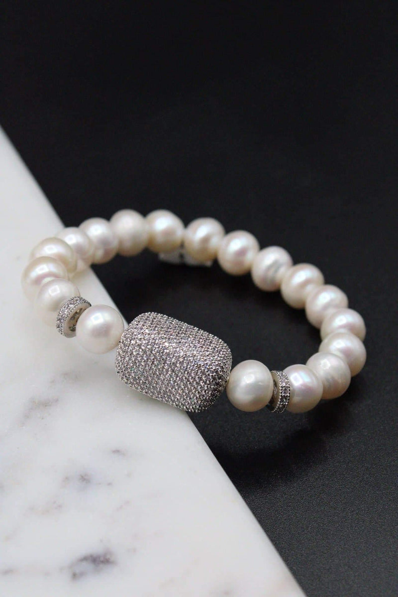Sparkle Pearl Bracelet - Rodolfo Lugo Jewels USA